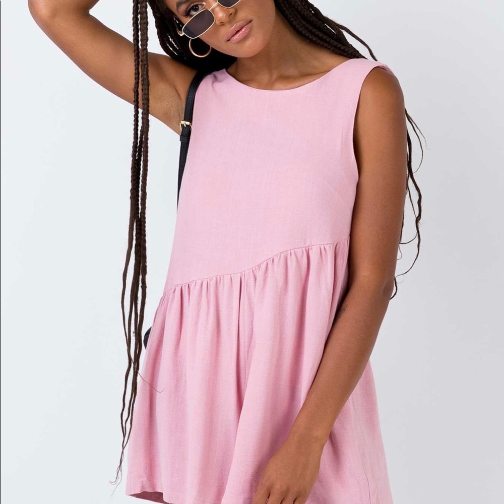 PRINCESS POLLY ALDER PLAYSUIT IN PINK